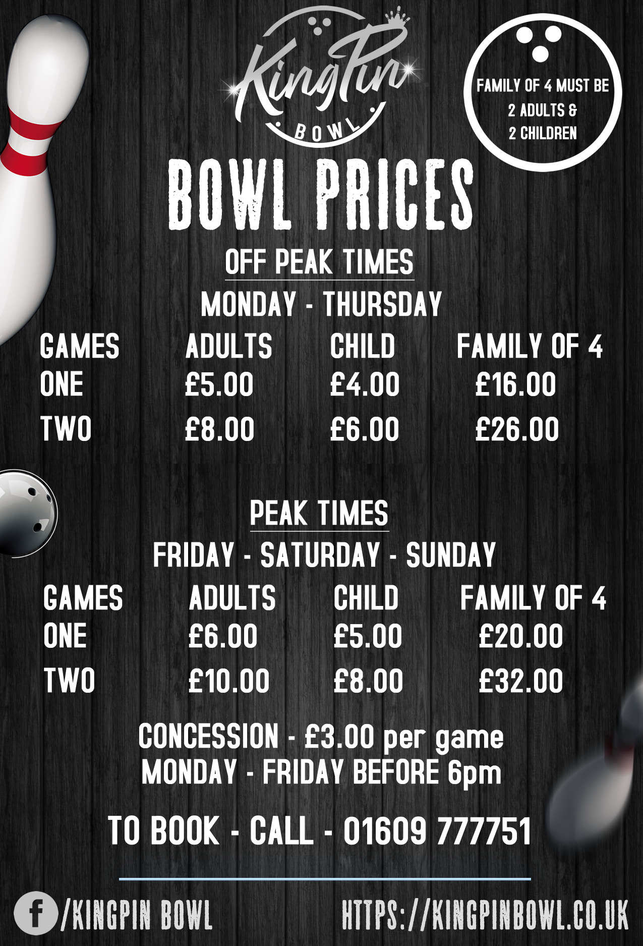 Bowling Prices Kingpin Bowl