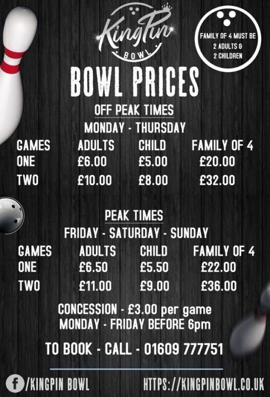 Bowling Prices Kingpin Bowl